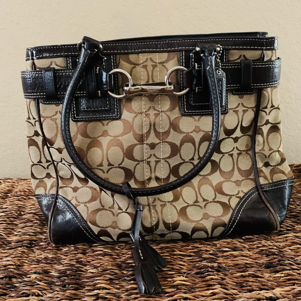 Brown coach purse